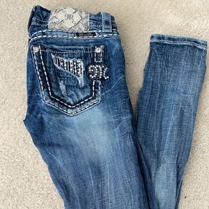 Miss Me, Size 26, Cuffed Skinny Jeans